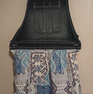 Kids size 10/12  half jean dress